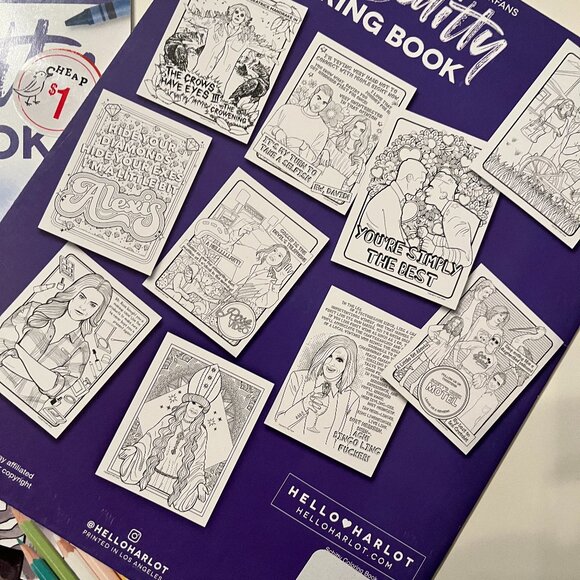 Schitt's Creek Coloring Book Bundle with Crayons and Colored Pencils (h/x) - Picture 11 of 11